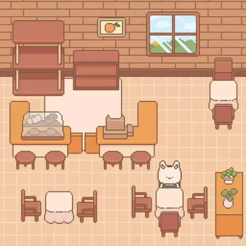 2D virtual dating café environment on Kream & Sugar